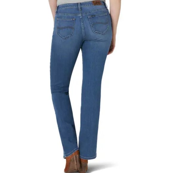 Lee Women's Mid Rise Regular Fit Boot-cut Jean - Blue - 8 Short - NWT - Picture 3 of 4